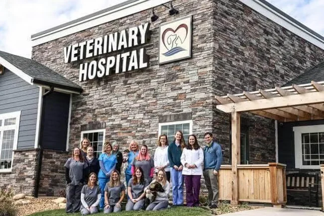 Lake Anna Veterinary Hospital building and team members